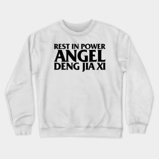 REST IN POWER ANGEL (Black) Crewneck Sweatshirt